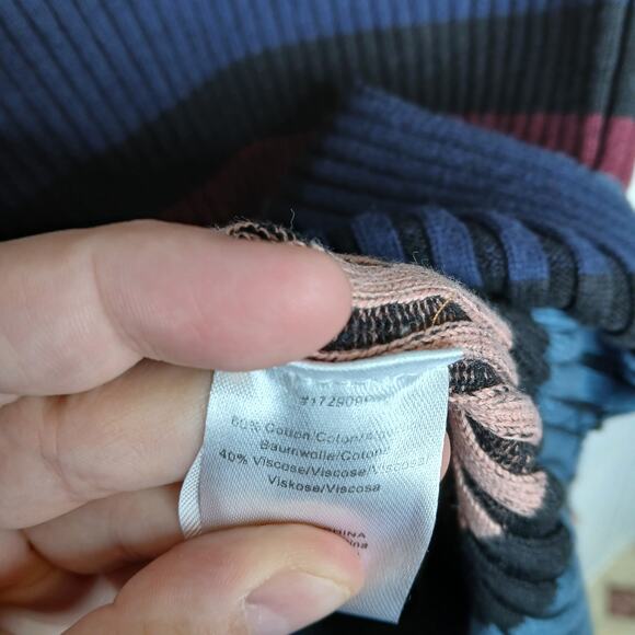 Anthropologie Dolan Lorna Ribbed Sweater Midi Slit Dress Womens Petite LG Boho - Picture 6 of 10